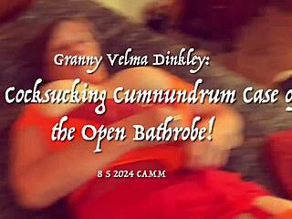 Granny Velma Dinkley solves the cocksucking case with deepthroat!