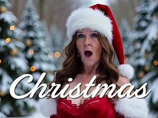 ยาย Carmen Claus ดูดควยหัวเอลฟ์ลึกสุด