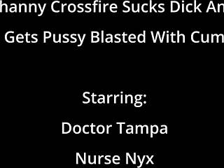Channy Crossfire Gags On Dick Before Pussy Gets Cum Blasted Hard