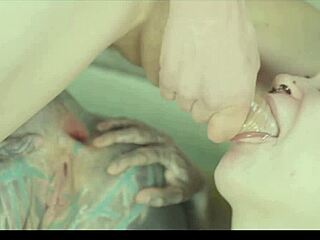 two tattooed hotties wrecked by monster cock anal gape prolapse atm bj 😈🔥 split tongue madness anuskatzz illuz