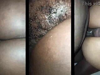 Best friend bends fat ebony over post-church for raw doggystyle