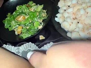 crazy arabian slut craves bbc food fetish squirting madness