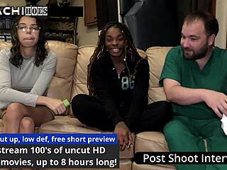 Backstage black babe spreads shaved pussy moaning with vibrator