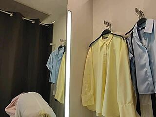 Transparent Clothes Reveal Big Tits In Public Locker Change