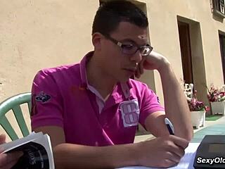 busty milf housewife begs for garden anal pounding?