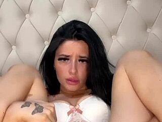 Horny American Brunette Coed Student Squirts On Toys In Pov Webcam Orgasm