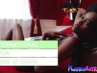 Petite ebony teen alicia strips lace lingerie 😍 poses naked 🔥