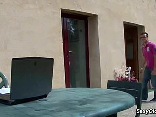 busty milf housewife begs for garden anal pounding?