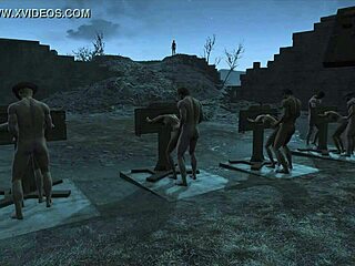 Fallout 4 Multi Pillory Anal Assfucking Punishment Sex Scene