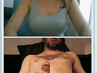 cute brunette teen dares flashing boobs helps stranger jerk off webcamshub com