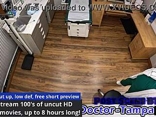 dr tampa's latex exam humiliates alix avery's tits backstage