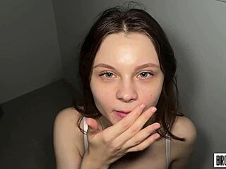 OMG Cute Student Begs Monster Dick Cowgirl Ride Now!