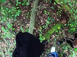 hot blonde milf risks outdoor sex with stranger pov