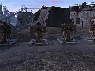 Fallout 4 Multi Pillory Anal Assfucking Punishment Sex Scene