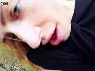 hot blonde milf risks outdoor sex with stranger pov