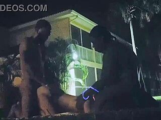 Swinger resort turns wild with bent-over BBC doggystyle and group monster cock fun outdoors