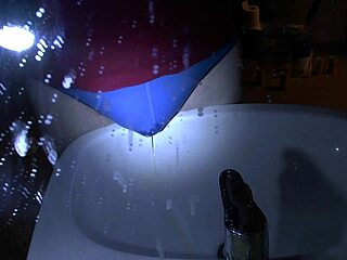 i peed my blue underpants right over the sink...