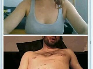 cute brunette teen dares flashing boobs helps stranger jerk off webcamshub com