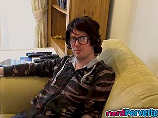 nerd bangs tattooed british bitch hard in casting interview