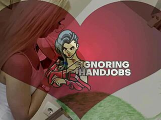 petite college girl teases edges big cock handjob pov