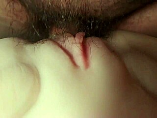 Who's stretching this fuck doll's big shaved pussy and ass with double toys up close?