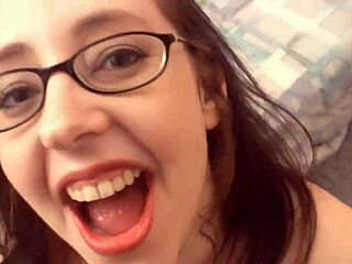 Shy Blonde Model Audrey Alder Delivers Cumshot Facial Blowjob Surprise