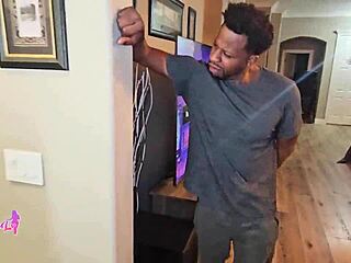 Curvy maid barebacks big black cock doggystyle deepthroat and pussy ride