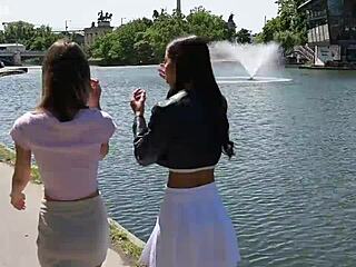 girlfriends gina gerson & lia lin call stranger for bed threesome cowgirl blowjobs cumshots! 🔥👭🍆💦