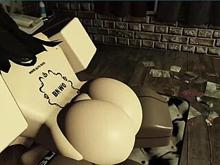 roblox whitegirl slut drops to knees slurpin that massive bbc monster cock