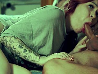 Hear redhead stepmom scream as cock slams her pussy hard?