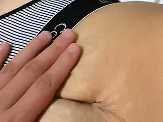 Wanna dive deep into her sexy natural tits and belly?