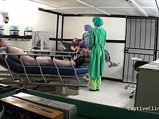 nurse ami rogue chokes on cock backstage with handcuffs