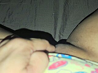 playing with my huge clit late night 🔥👆💦