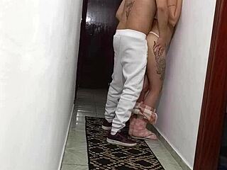 stepdaughter grinds wall dry rubs pussy masturbates secretly taboo