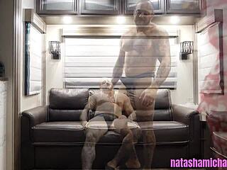 Step-daddy fixes car for needy girl then pounds her tight pussy doggystyle