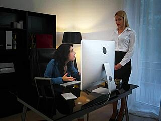 wanna see valentina nappi and cherry kiss go wild with office lesbian domination?