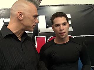 blonde milf gapes shaved pussy riding monster cock in sexy ring