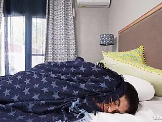 Prank gone wild - she facesits me after airhorn shock!