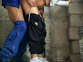 hermanastra sneaks from uni for secret outdoor pussy pounding