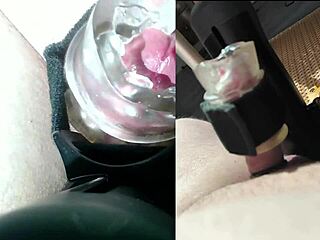 A woman takes control early morning, makes me cum quick on desk with toys!