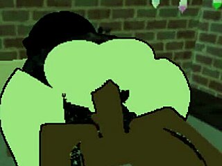 She takes friend's BBC creampie while BF works 😈 tight pussy filled!