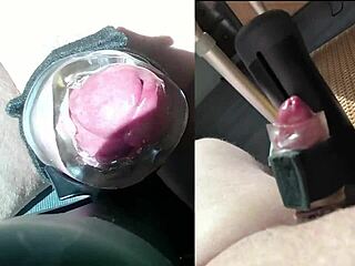 A woman takes control early morning, makes me cum quick on desk with toys!