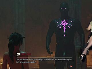 lara croft goes topless in bikini heels stockings outdoor adventure episode 29.