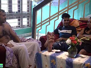 Bhabhi Joins Hot Gangbang Party! Bent Over Big Cock Anal Cum in Wet Pussy