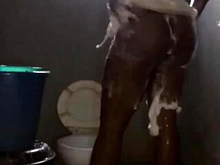 naijahomemadepussy curves shine in steamy morning shower