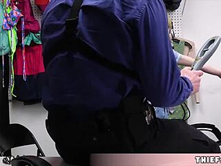 Hey cutie, caught stealing? now your tiny pussy gets punished hard garage style