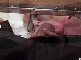 Big Ass Blonde Chokes Gags Deepthroats Cock Glasses Piercing Exam Fuck Reality Kings