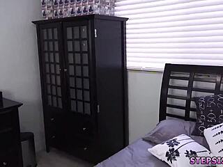 Gorgeous teen 18+ gives pov blowjob and swallows cum in hd as tiny molly xxx the suspended step sis