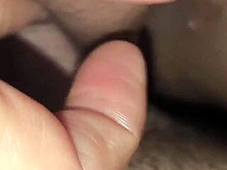 close-up pov of wife's shaved pussy creampied hard?