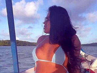Brazilian Wife Rides Bikini-Clad on Boat POV Slut Action!